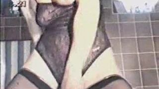 Shit over the toilet