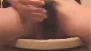 Squirting in the toilet