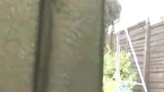 Peeing in the garden