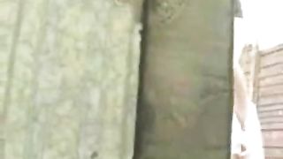 Peeing in the garden