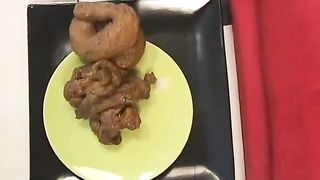 Big turd on a plate