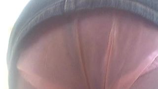 Pooping her plastic panties