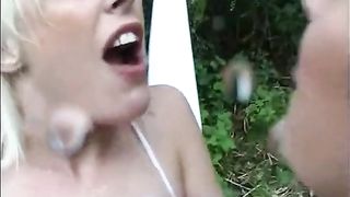 Outdoor lesbian piss