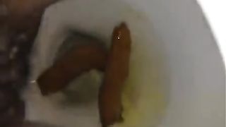 HEavy turds in the toilet