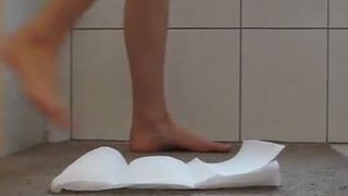 Sexy girl plays with crap