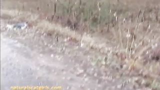 Fast shit on a wet road