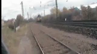 Shit and poop on a rail road