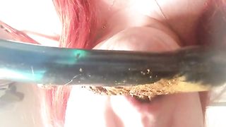 Lick that shitty dildo