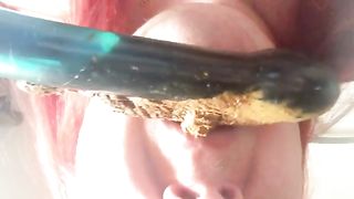 Lick that shitty dildo