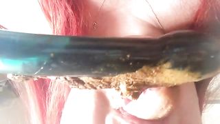 Lick that shitty dildo