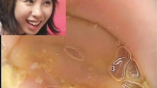 Shit in the plastic bowl