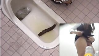 Compilation of girls pooping in public bathrooms