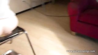 Shit on homemade toilet