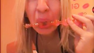 Hot blonde on webcam