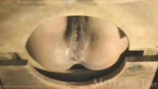 Shit on a homemade toilet