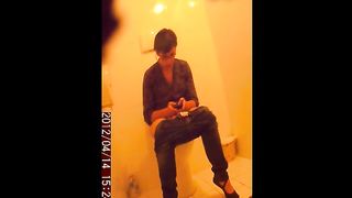 Teen girl pooping