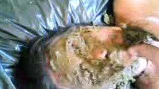 Shit on her entire face