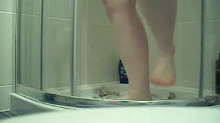 Fat girl smears shit