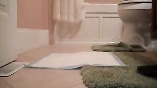 Mix of brunette girls pooping