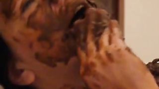 Hard turd in close up