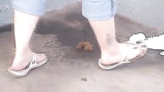 Shit in a train station