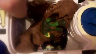 Poop on kids toys
