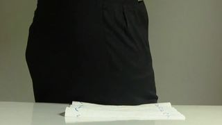 Big shit on a napkin