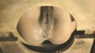 Beautiful girl pooping