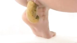 Latina girl pooping