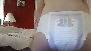 Poop in adult diapers