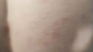 Chubby redhead pooping outdoor