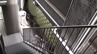 Shit behind a building