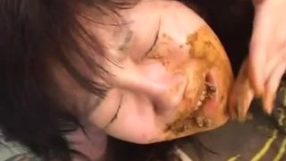 Lesbian scat action