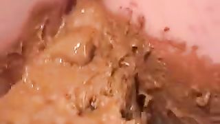 Hard scat masturbation