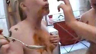 Lesbians smearing shit