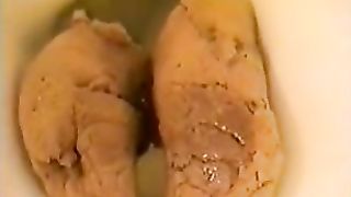 Huge turd from tight ass
