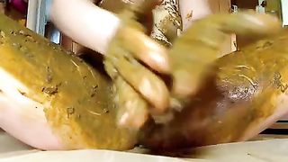 Masturbating with scat