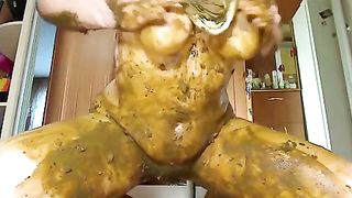 Masturbating with scat