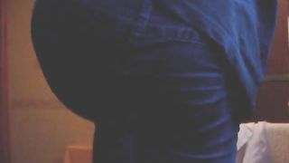 Creamy poop in black panties