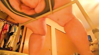 Shit on a homemade toilet