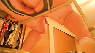 Shit on a homemade toilet