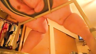 Shit on a homemade toilet