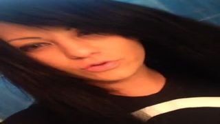 Emo girl pooping